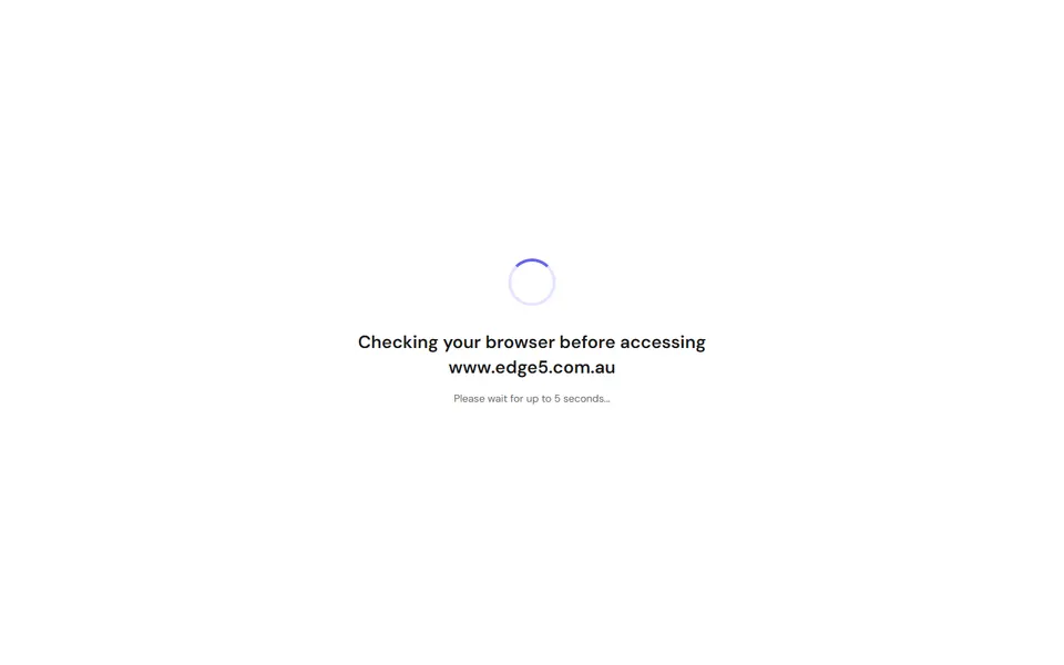 Edge5 website homepage screenshot