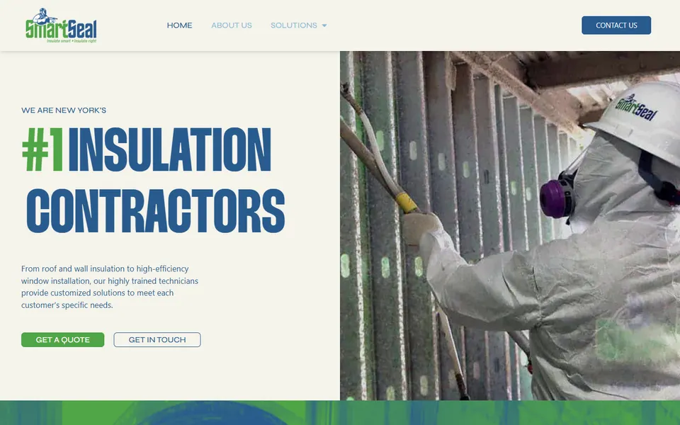 SmartSeal NY website homepage screenshot